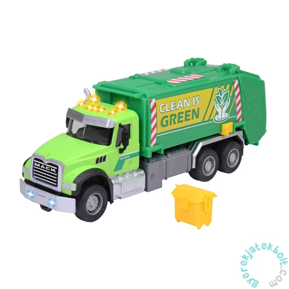 Majorette Mack Szelektív hulladékgyűjtő autó - 22 cm (213743007) 
