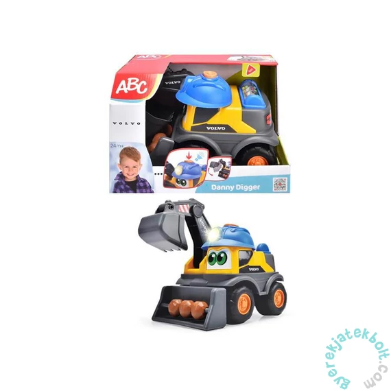 Dickie ABC Danny Digger kotrógép fény- és hanghatással (204114013)