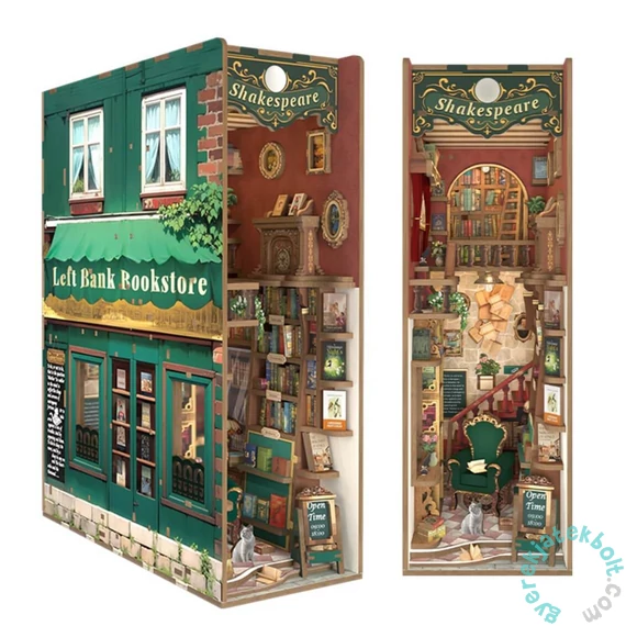 Tonecheer - Left Bank Bookstore DIY Könyvtámasz (TQ140)