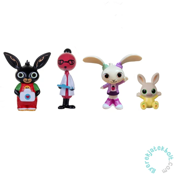 Bing és barátai 4 db-os figuraszett - Bing, Dr Molly, Coco, Charlie