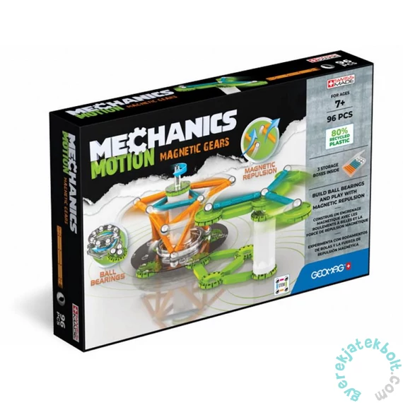Geomag Mechanics Motion Magnetic Gears 96 db-os mágneses építőjáték készlet