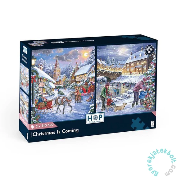 House of Puzzles 2 x 500 db-os XXL puzzle - Christmas Is Coming (HP0720)