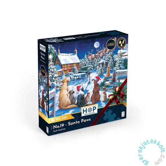 House of Puzzles 500 db-os XXL puzzle - Santa Paws (HP0721)