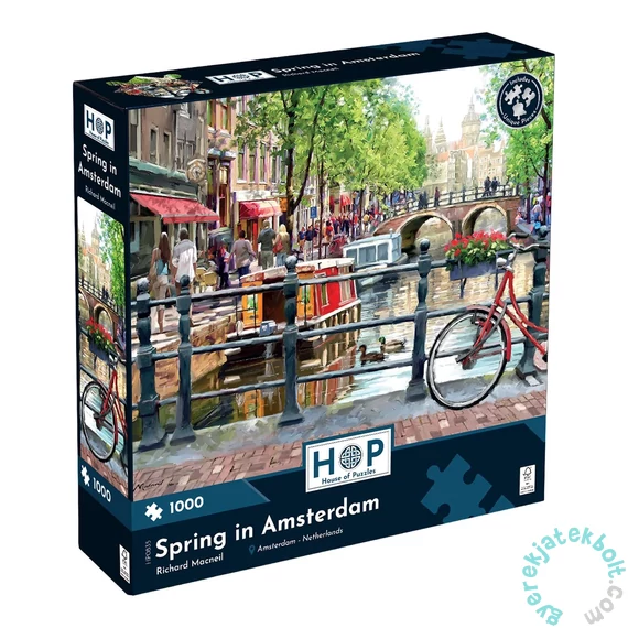 House of Puzzles 1000db-os puzzle - Spring in Amsterdam (0835)