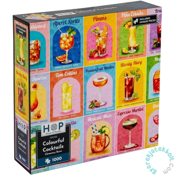 House of Puzzles 1000 db-os puzzle - Colourful Cocktails (HP0700)