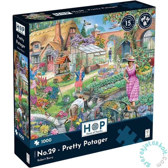 House of Puzzles 1000 db-os puzzle - No.29 Pretty Potager (HP0818)