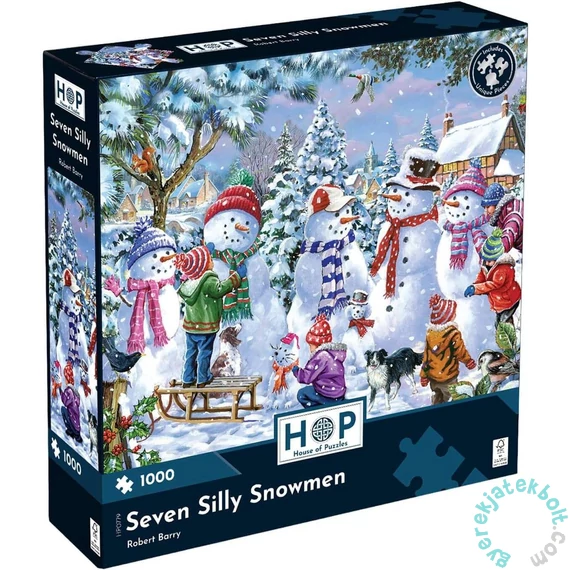 House of Puzzles 1000 db-os puzzle - Seven Silly Snowmen (HP0779)