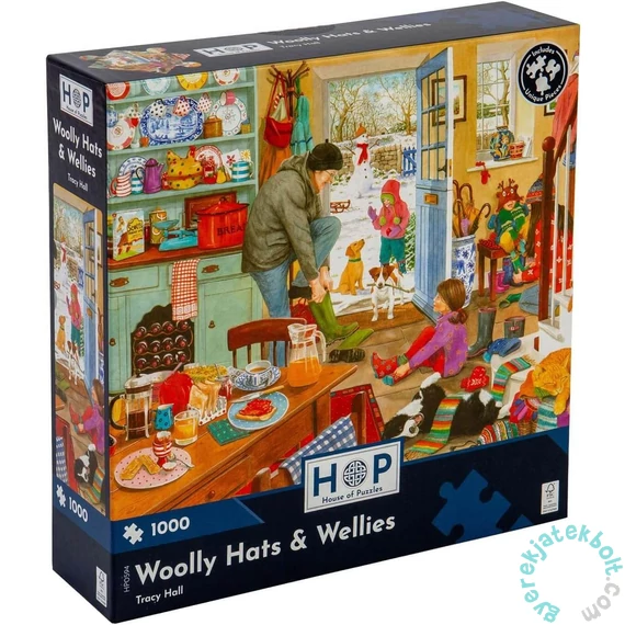 House of Puzzles 1000 db-os puzzle - Woolly Hats & Wellies (HP0594)
