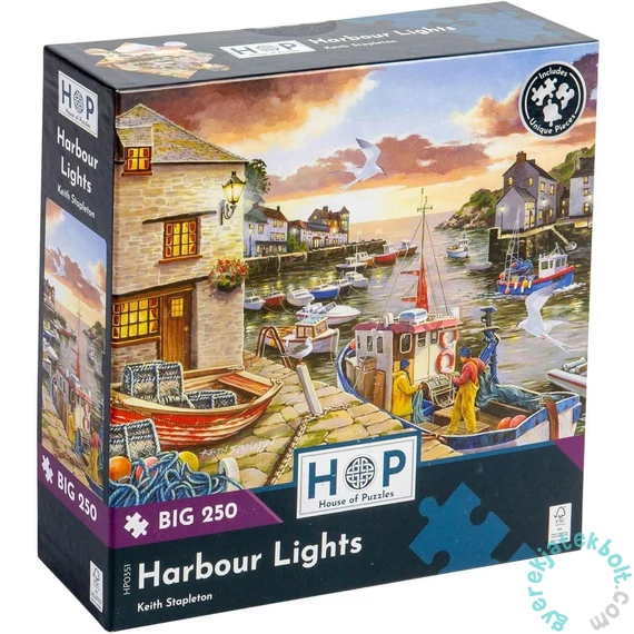 House of Puzzles 250 db-os XXL puzzle - Harbour Lights (HP0351)