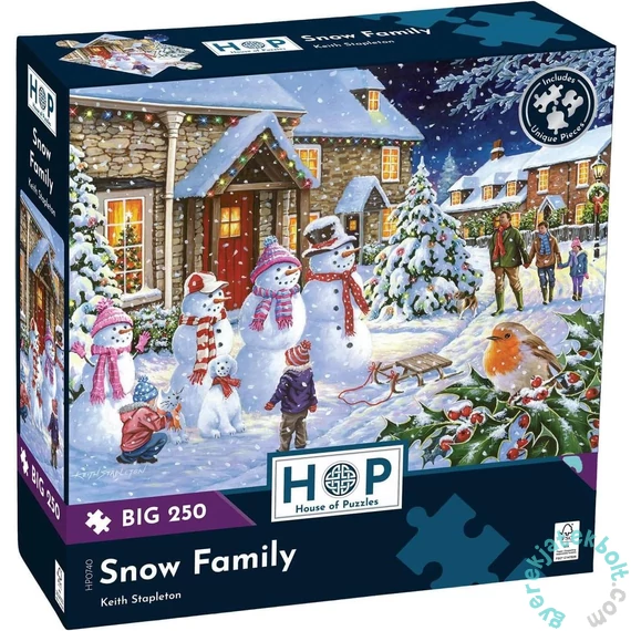 House of Puzzles 250 db-os XXL puzzle - Snow Family (HP0740)
