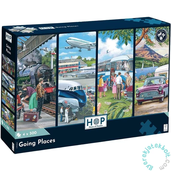 House of Puzzles 4 x 500 db-os puzzle - Going Places (HP0824)