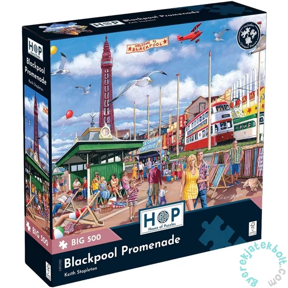 House of Puzzles 500 db-os XXL puzzle - Blackpool Promenade (HP0782)