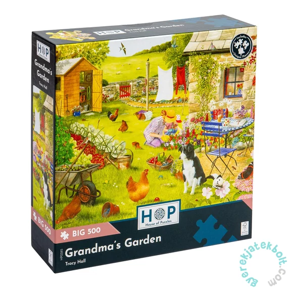 House of Puzzles 500 db-os XXL puzzle - Grandma's Garden (HP0285)