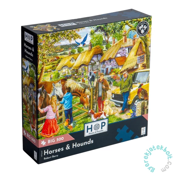 House of Puzzles 500 db-os XXL puzzle - Horses & Hounds (HP0647)