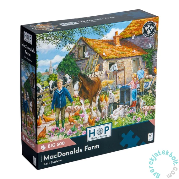 House of Puzzles 500 db-os XXL puzzle - MacDonalds Farm (HP0614)