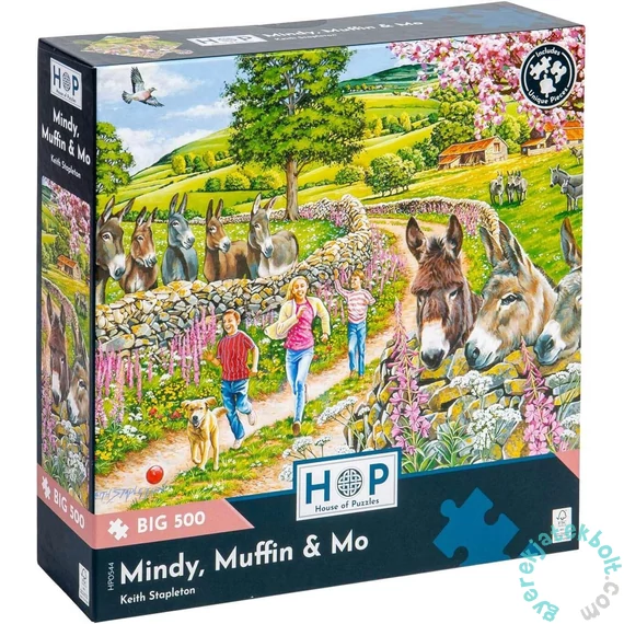 House of Puzzles 500 db-os XXL puzzle - Mindy, Muffin & Mo (HP0544)