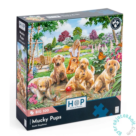 House of Puzzles 500 db-os XXL puzzle - Mucky Pups (HP0556)
