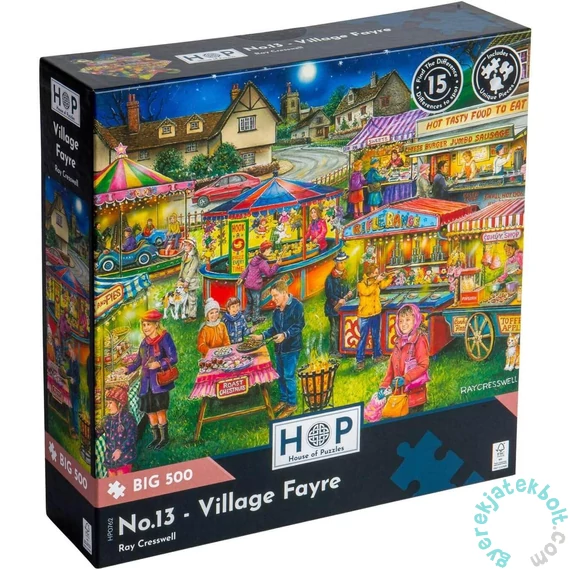 House of Puzzles 500 db-os XXL puzzle - No.13 Village Fayre (HP0762)
