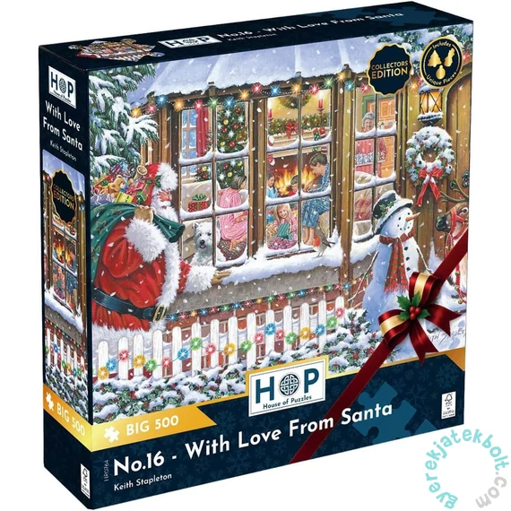 House of Puzzles 500 db-os XXL puzzle - No.16 With Love From Santa (HP0764)