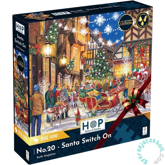 House of Puzzles 500 db-os XXL puzzle - No.20 Santa Switch On (HP0717)