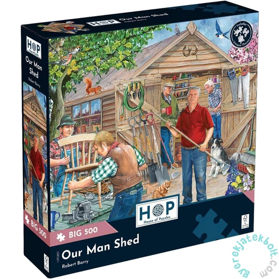 House of Puzzles 500 db-os XXL puzzle - Our Man Shed (HP0821)