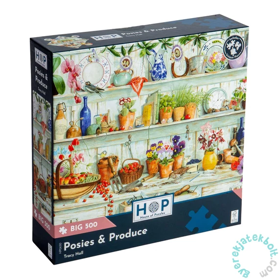 House of Puzzles 500 db-os XXL puzzle - Posies & Produce (HP0650)