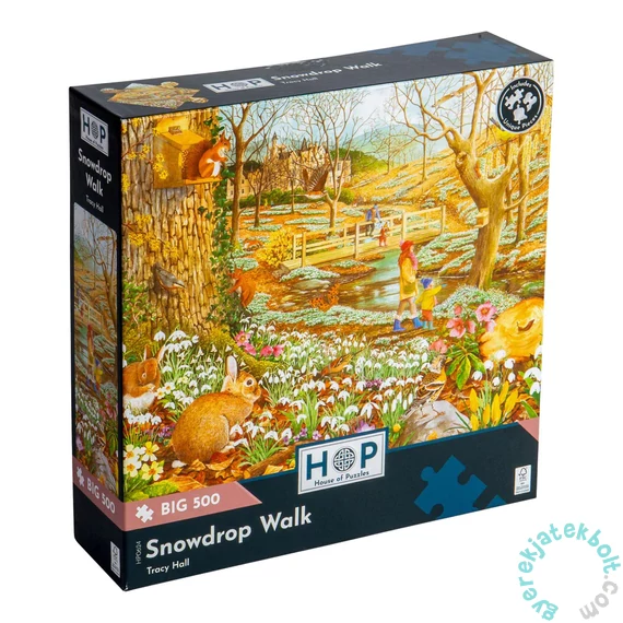 House of Puzzles 500 db-os XXL puzzle - Snowdrop Walk (HP0624)