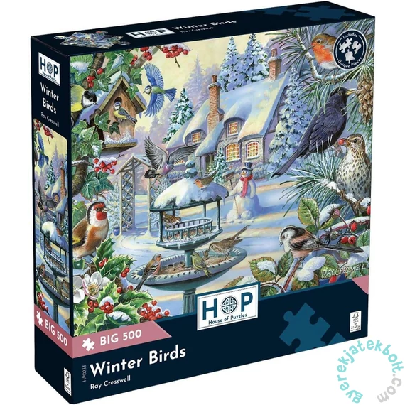 House of Puzzles 500 db-os XXL puzzle - Winter Birds (HP0233)