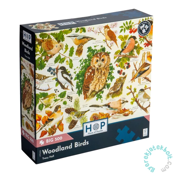 House of Puzzles 500 db-os XXL puzzle - Woodland Birds (HP0626)