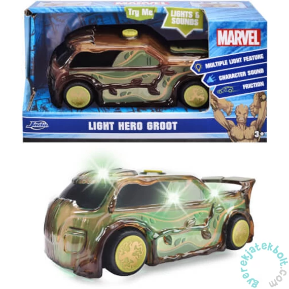 Marvel Light Groot játékautó, fény és hangeffekttel 1:32 (203222005)