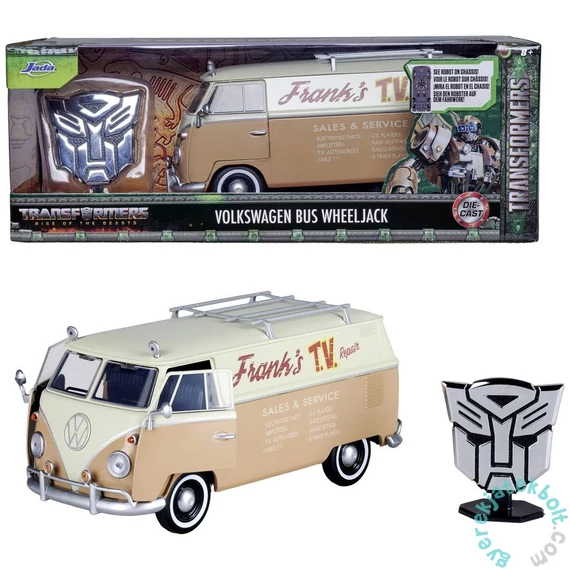Jada - Transformers - Volkswagen Busz T1, Autobot fém jelvénnyel (253115013)