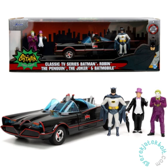 Jada - DC Comics Batman - Batmobil jármű - 4 db-os figura csomag 1:24 (253215011)