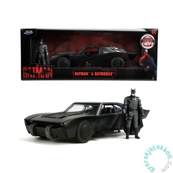 Jada - Batmobile - Batman figurával 1:24 Scale Hollywood Ride (253216002)