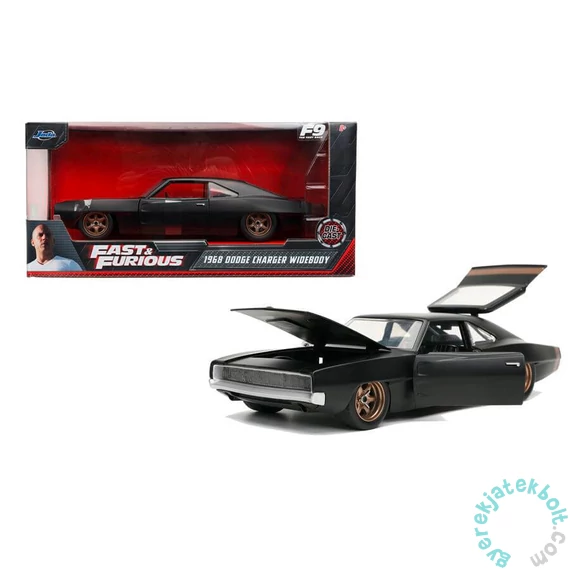 Jada Toys 253203075 Fast and Furious 1968 Dodge Charger Widebody fém autómodell 1:24