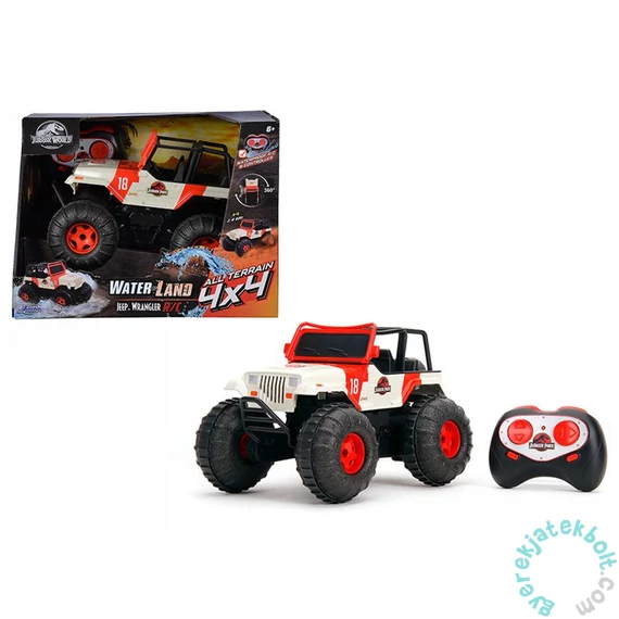 Jada - Jurassic World - Sea and Land Jeep játékautó - 1 -16 (253255045)
