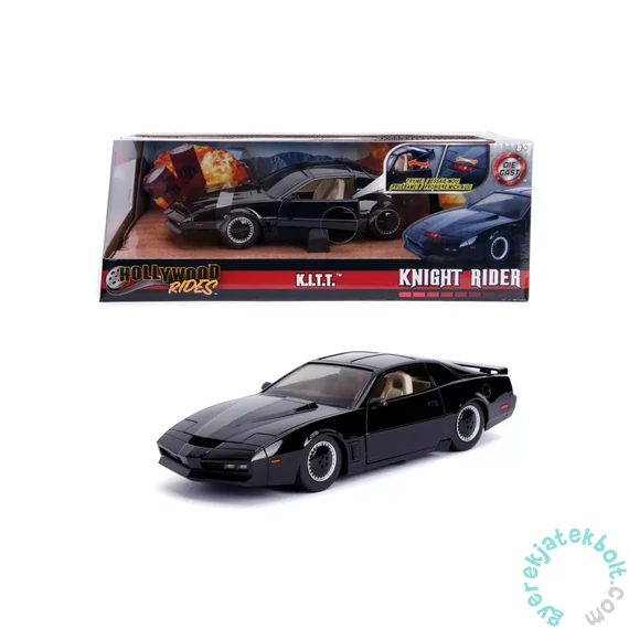 Jada Toys 9330086314R00 Knight Rider KITT - 1982 Pontiac Trans AM fém autómodell - 1:24