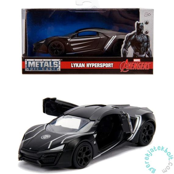 Jada - Marvel Fekete Párduc fém autómodell - Lykan Hypersport - 1:32 (253222004)