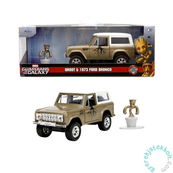 Jada - Marvel - Galaxis őrzői Groot - 1973 Ford Bronco fém autómodell figurával - 1-32 (253223018)