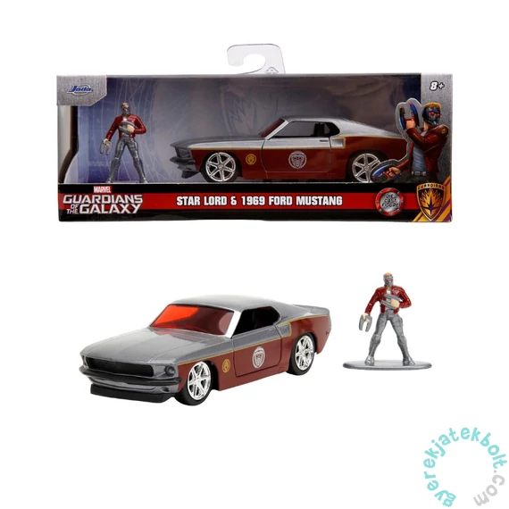 Jada - Marvel - Galaxis őrzői Star Lord - 1969 Ford Mustang fém autómodell figurával - 1-32 (253223017)