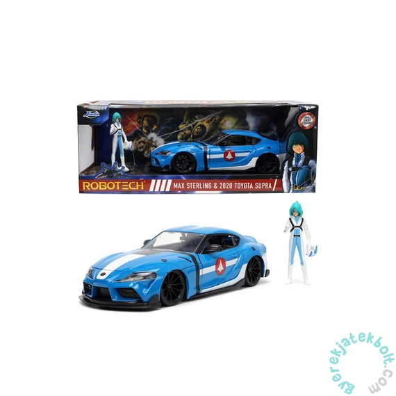 Jada - Robotech - 2020 Toyota Supra fém autómodell Max Sterling figurával- 1-24 (253255051)