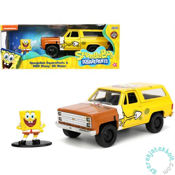 Jada - SpongyaBob Kockanadrág - 1980 Chevy K5 Blazer fém autómodell figurával - 1:32 (253253017)