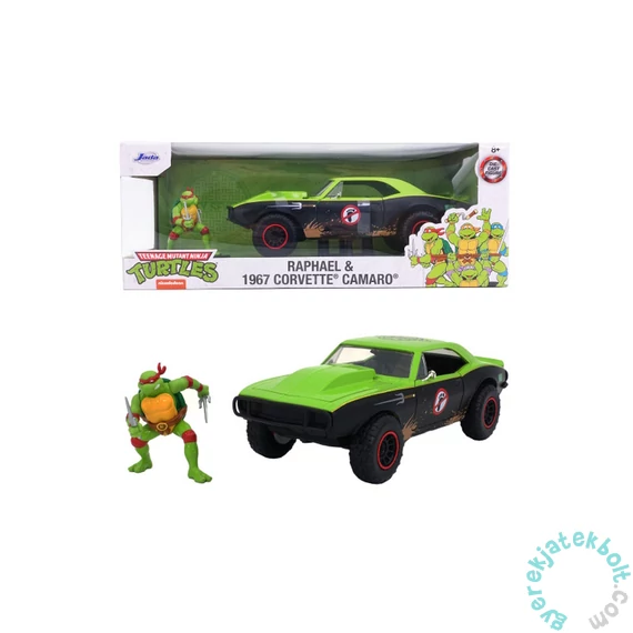 Jada - Tini Ninja Teknőcök 1967 Chevy Camaro fém autómodell figurával - 1:24 (253285001)