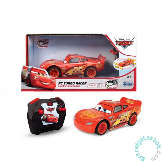Jada Toys 203084038 RC Verdák 3 - Turbo Racer - Villám McQueen távirányítós autó 1:24