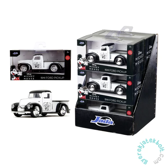 Jada Toys 253072002 Disney Mickey Mouse Steamboat Willie Ford Pickup fém autómodell 1941 1:32