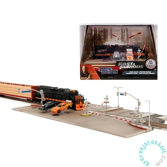 Jada Toys 253203094 Halálos Iramban - Final Race vonatjelenet, dioráma játékszett