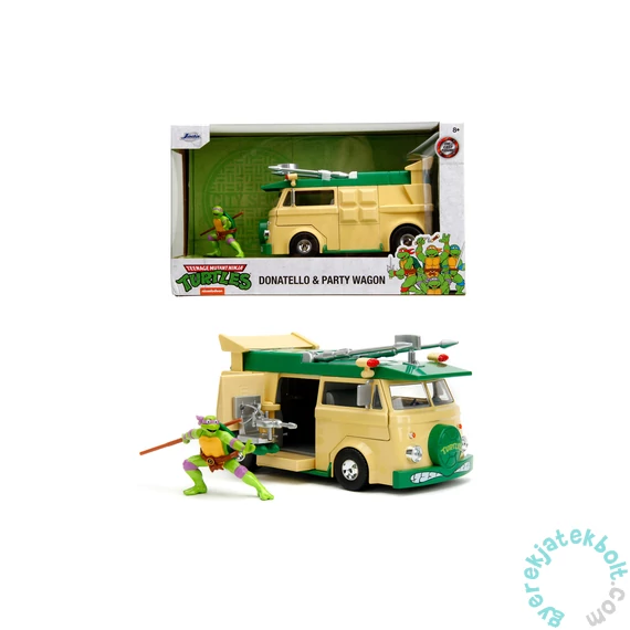 Jada Toys 9334529314R00 Tini Ninja Teknőcök Party Wagon játékautó 1:24