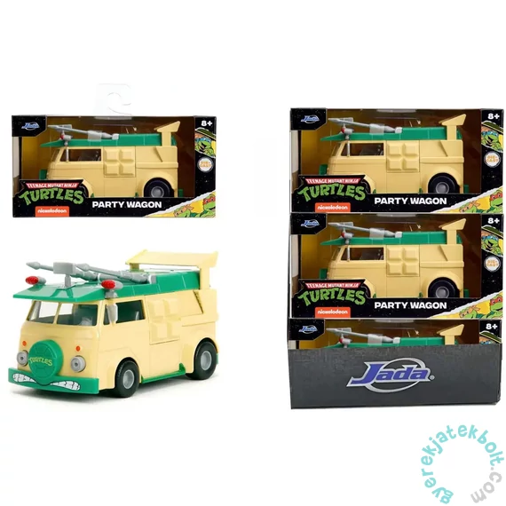 Jada Toys 9334723314R00 Tini Ninja Teknőcök Party Wagon játékautó 1:32
