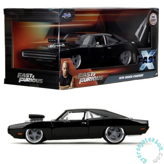 Jada Toys 9334918314R00 Fast and Furious 1970 Dodge Charger fém autómodell 1:24