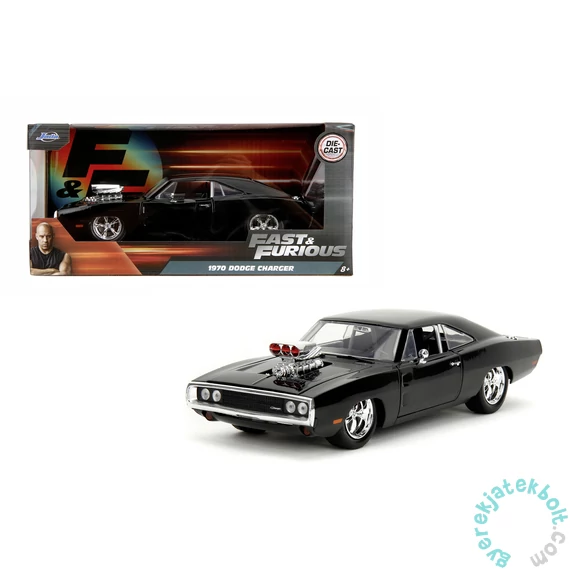 Jada Toys 9335421314R00 Fast &amp; Furious 1970 Dodge Charger fém autómodell 1:24