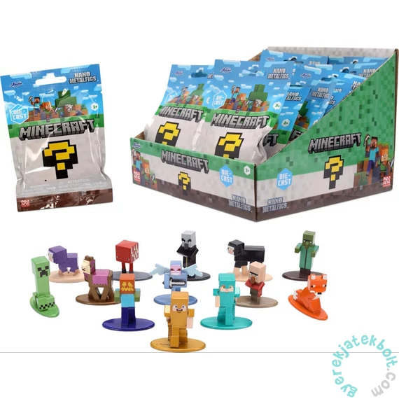 Jada Toys 9336791314R00 Minecraft meglepetéscsomag nano figurákkal